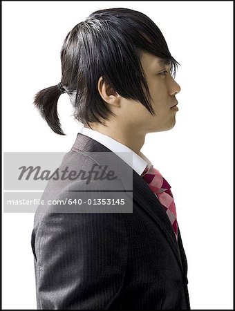 Profile of a businessman