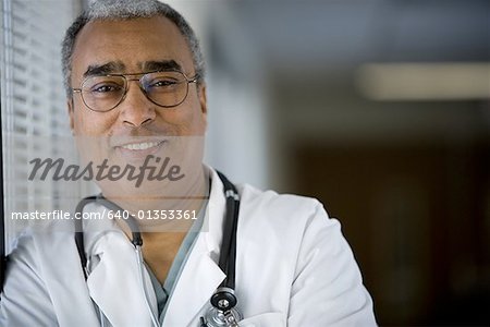 Portrait of a male doctor smiling