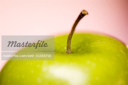 Close-up of a granny smith apple