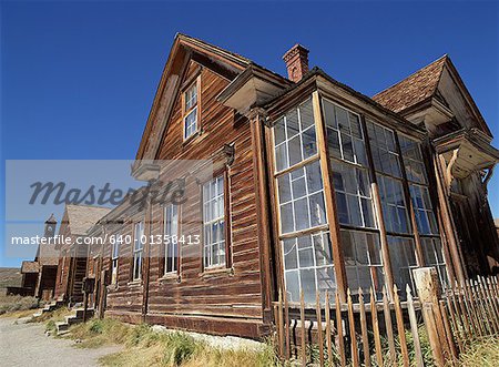 Low angle view of a log cabin