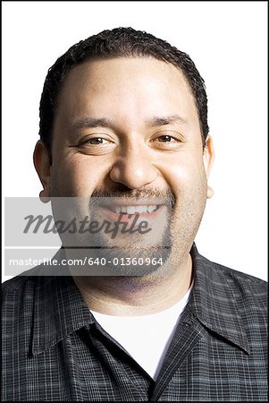 Portrait of an adult man smiling