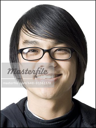 Portrait of a young man smiling