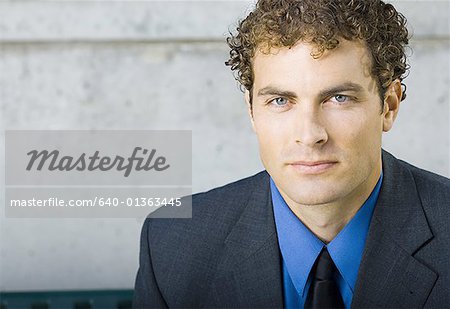 Portrait of a businessman looking serious