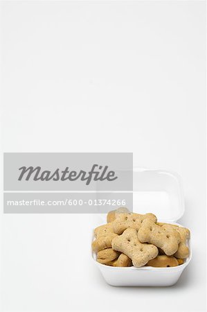 Dog Treats in Styrofoam Container