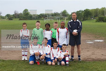 Porträt der Fußballmannschaft