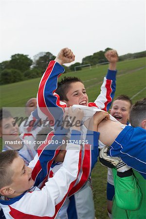 Soccer Players Celebrating