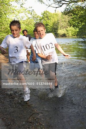 Children Running in Race