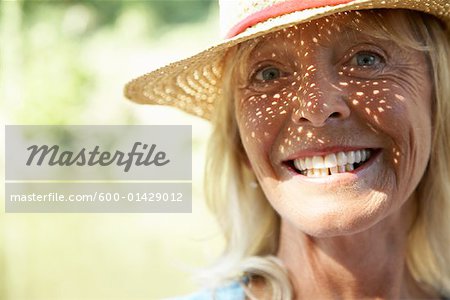 Portrait of Woman Outdoors