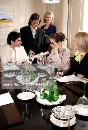 Business people having a meeting