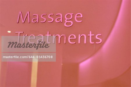 Massage treatments sign