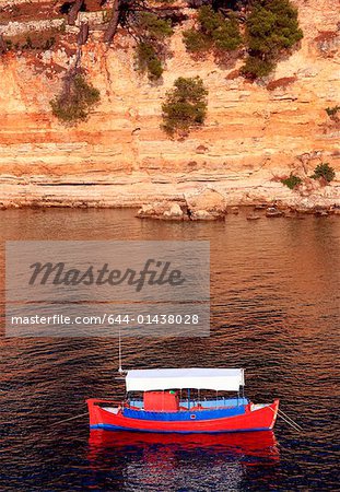 Fishing boat in the sea, Alonisos Greece