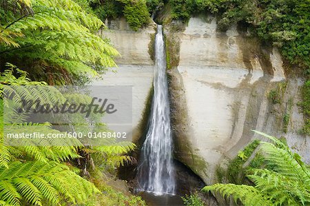 Mt. Damper Falls, King Country, Nordinsel, Neuseeland