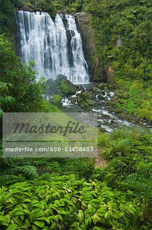 Marokopa Falls, King Country, North Island, Nouvelle-Zélande