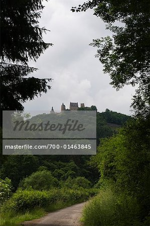 Castle on Hill, Bourscheid, Luxembourg