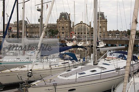 Segelboote, Oostende, Belgien