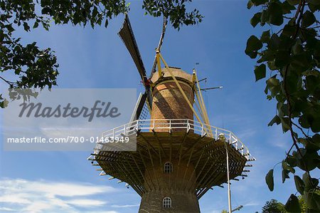 Moulin à vent, Zeeland, Pays-Bas
