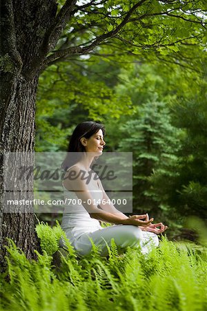 Woman Practicing Yoga