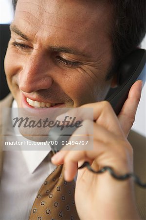 Businessman Talking on Phone