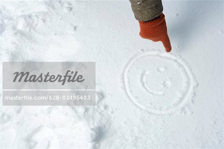 Smiley in snow