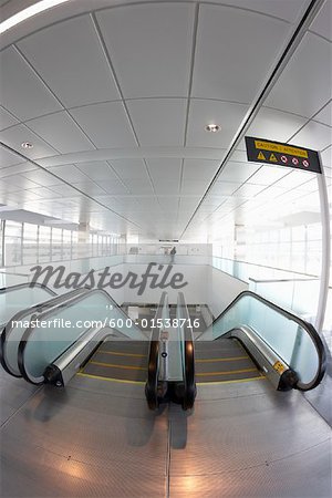 Escalators, Toronto Pearson International Airport, Toronto, Ontario, Canada