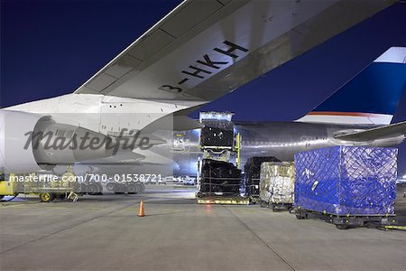 Loading Cargo Plane, Toronto Pearson International Airport, Toronto, Ontario, Canada