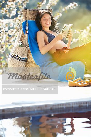 Woman Relaxing Outdoors
