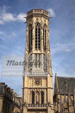 Tour de la cloche à l'église St Germain l'Auxerrois, Paris, France