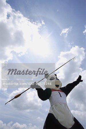 Panda Throwing Javelin