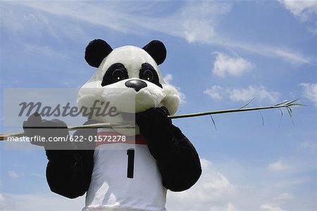 Panda Eating a Bamboo Shoot