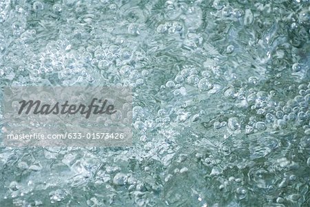 Bubbles in water, full frame, close-up Bubbles in water, full frame, close-up