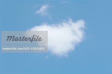 Cloud in blue sky