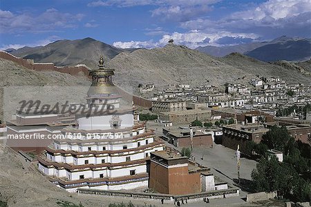 Tibet, Gyantse, the Kumbum and the city
