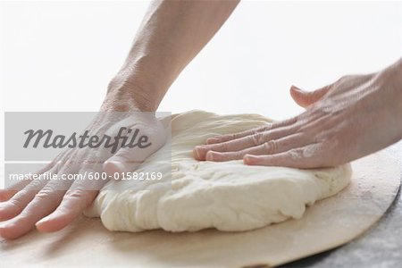 Hands Kneading Dough