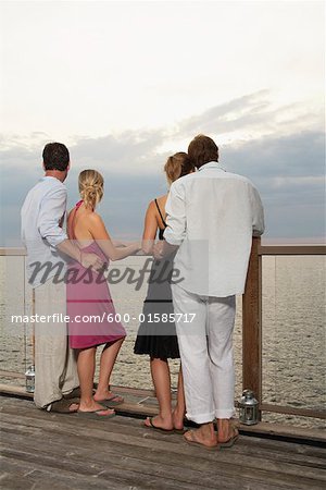 Couples by the Lake