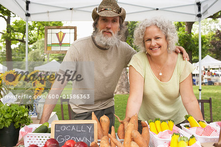 Couple at Farmers Market