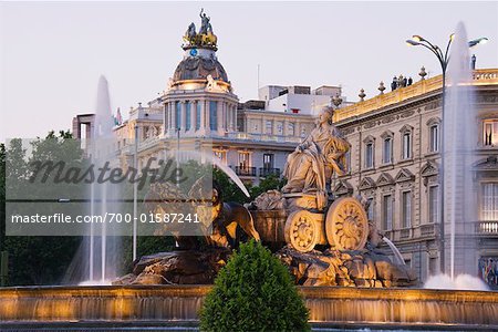 Brunnen, Madrid, Spanien