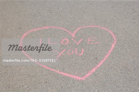 Chalk Drawing of Heart