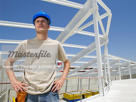 Porträt der Bauarbeiter
