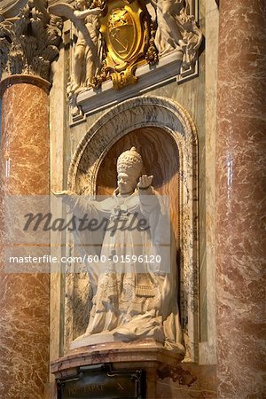 Statue, St. Peters Basilica, Rome, Italy
