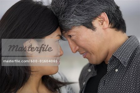 Portrait of Couple Face to Face