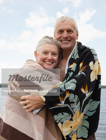 Portrait of Couple by Lake