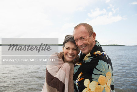 Portrait of Couple by Lake