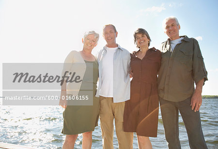 Couples Standing on Dock Couples Standing on Dock