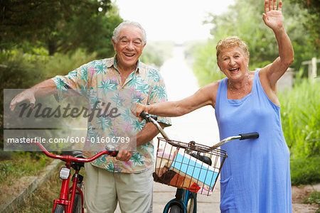 Couple With Bicycles Couple With Bicycles