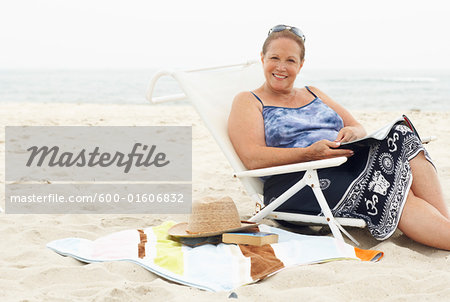 Portrait of Woman on the Beach