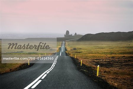 Road Leading to Rock Formation, Snaefellsnes Peninsula, Iceland