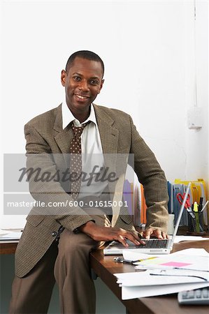 Businessman at Desk