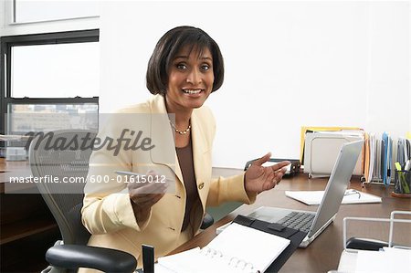 Businesswoman at Desk