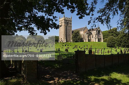 Kirche und Friedhof, Zeeland, Niederlande