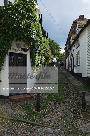 Cobblestone Alleyway, Rye, East Sussex, England